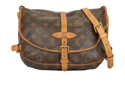 Saumur 30, £650, Handbags, Brown/Tan, Canvas, Front view